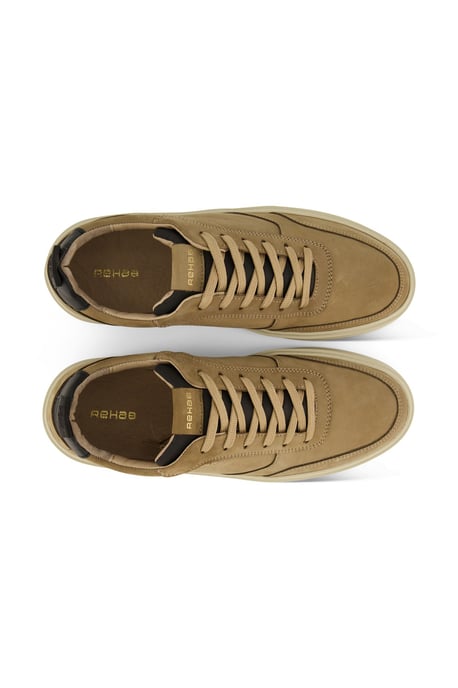 Leren Rehab sneakers effen camel - Image 4