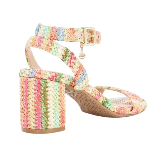Dune London Lo Memee geweven sandalen met halfhoge hak voor dames (Veelkleurig) - Image 2