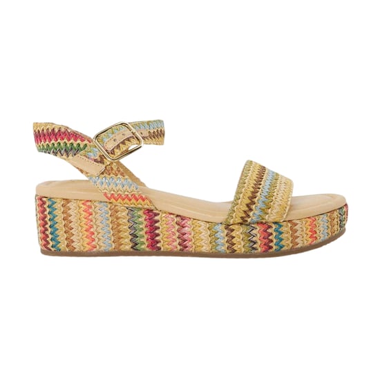 Dune London Lazer-sandalen met open teen en plateauzool voor dames (Veelkleurig) - Image 1