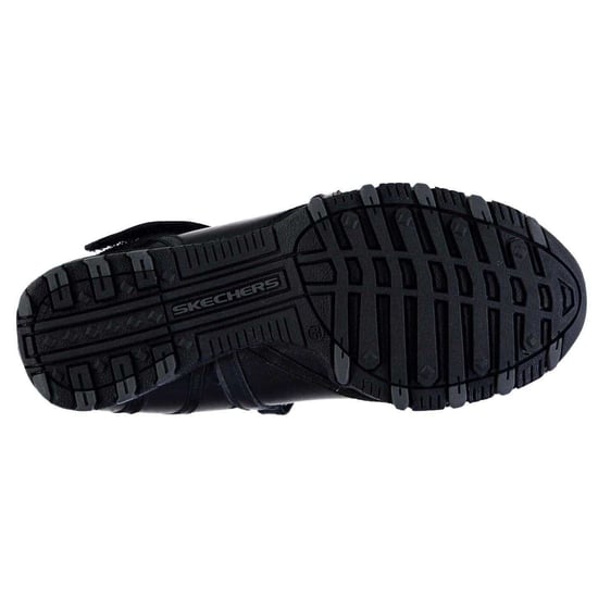 Skechers Riboneer-leren schoenen met traagschuim voor dames (Zwart) - Image 4