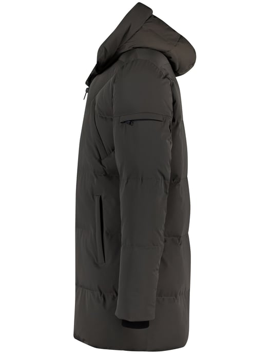Genti winterjas puffer capuchon donkergrijs - Image 3