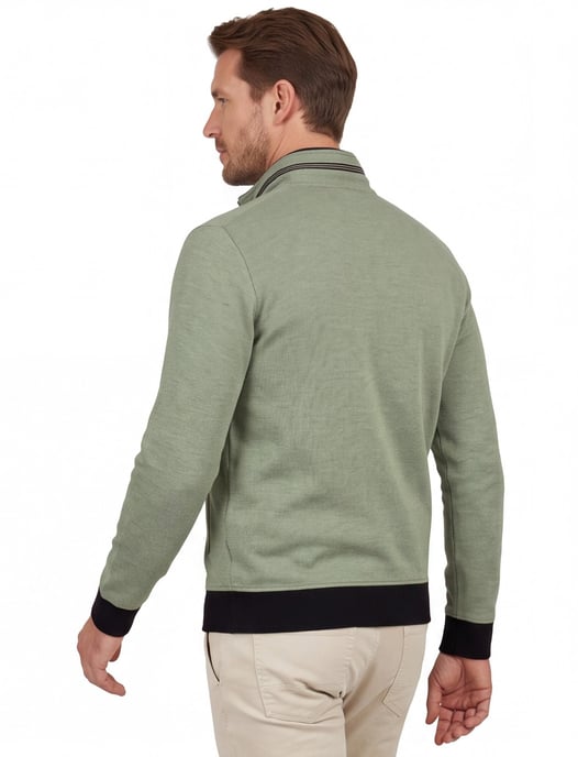 vest Baileys groen katoen effen - Image 2