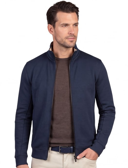 Donkerblauw Baileys vest katoen - Image 1