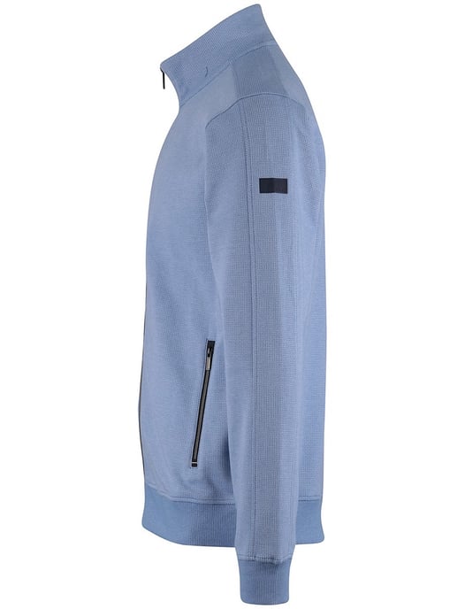 vest Baileys normale fit blauw met rits katoen - Image 4