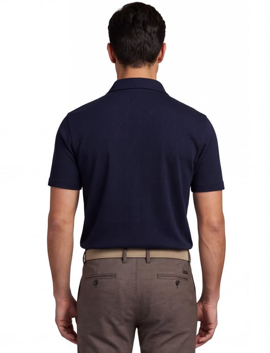 Navy overhemd Pierre Cardin Atelier korte mouwen knopen - Image 2