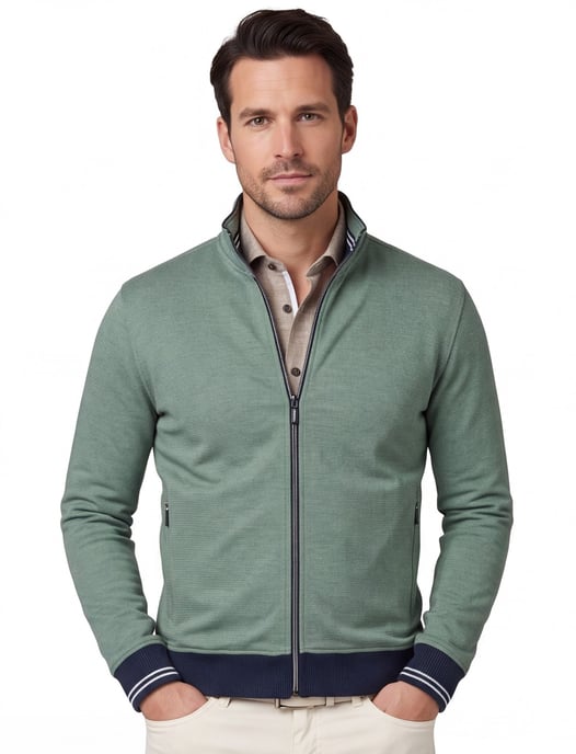 Baileys vest groen katoen - Image 1