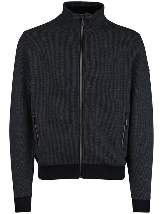 Baileys navy effen vest katoen normale fit - Image 3