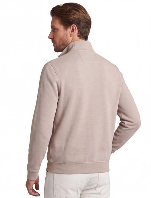 vest Baileys beige witte rits normale fit - Image 2