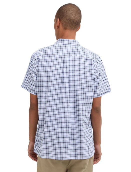 Blauw geruit overhemd Barbour met borstzak - Image 2