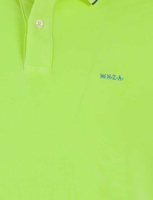 Poloshirt New Zealand geel piqué katoen - Image 3