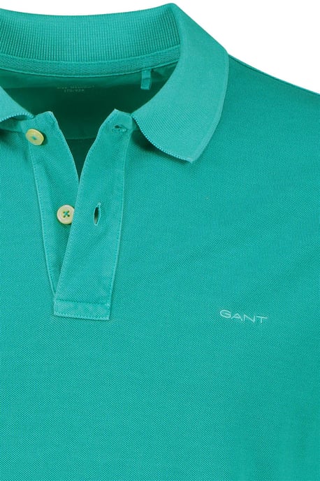 Gant polo normale fit lichtblauw effen katoen effen - Image 3
