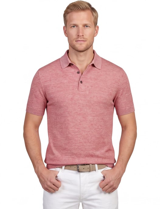 Polo Barbour Boston rood korte mouw normale fit - Image 1
