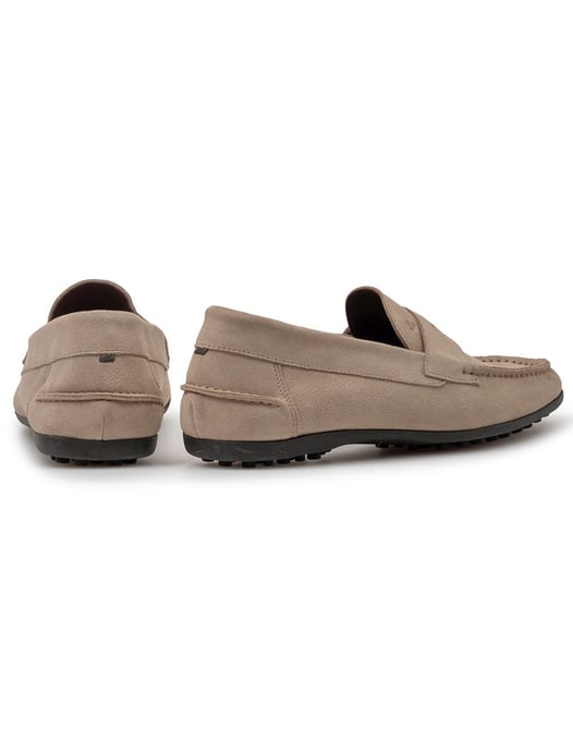 Suede Van Bommel loafer lichtbruin met zwarte zool - Image 4
