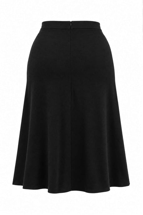 Trendyol Curve Dames Zwart Effen Maxi Dubbel geknoopt / Wikkelmodel Grote maten Rokken - Image 3