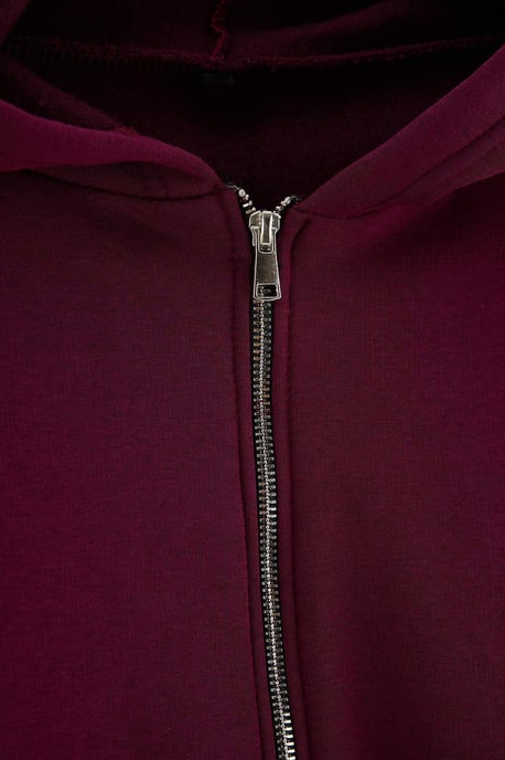 Trendyol Curve Dames Paars Effen Lang, Regular fit Grote maten Sweatshirts - Image 5