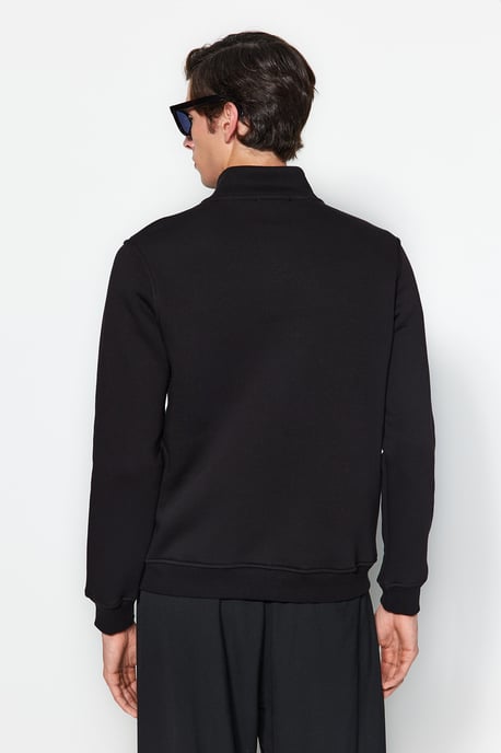TRENDYOL MAN Heren Zwart Dierenprint Lang Regular fit Sweatshirts - Image 5