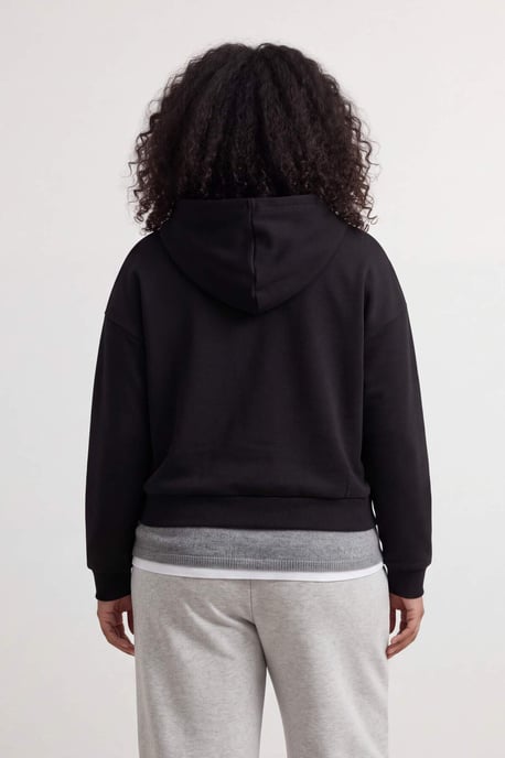 Trendyol Curve Dames Zwart Effen Lang, Regular fit Grote maten Sweatshirts - Image 6