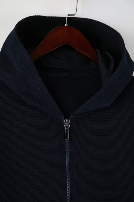 TRENDYOL MAN Heren Donkerblauw Effen Lang Regular fit Sweatshirts - Image 5