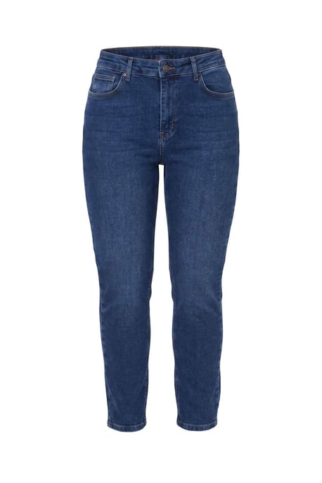 TRENDYOL MAN Heren Donkerblauw Effen Skinny Normale taille Jeans - Image 4