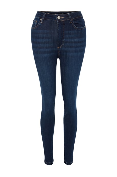 TRENDYOLMİLLA Dames Blauw Effen Skinny Hoge taille Jeans - Image 4