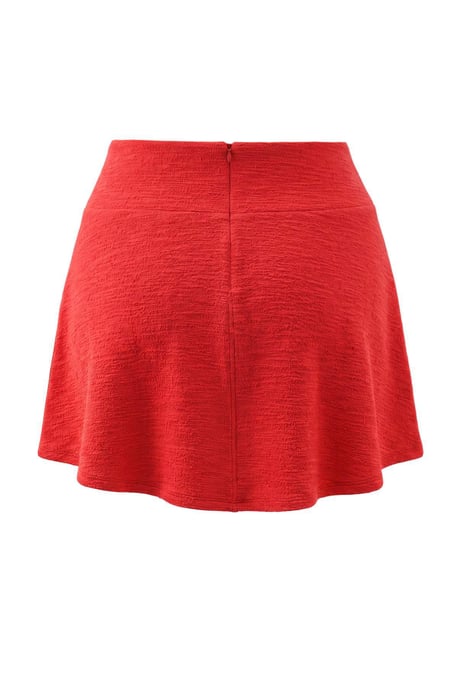 Trendyol Curve Dames Rood Effen Kort / Mini Skater Grote maten Rokken - Image 3