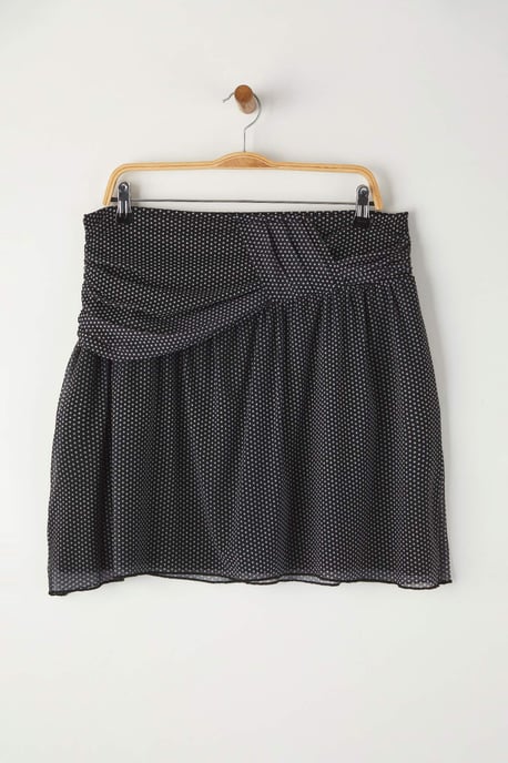 Trendyol Curve Dames Zwart Stippen Kort / Mini Grote maten Rokken - Image 4