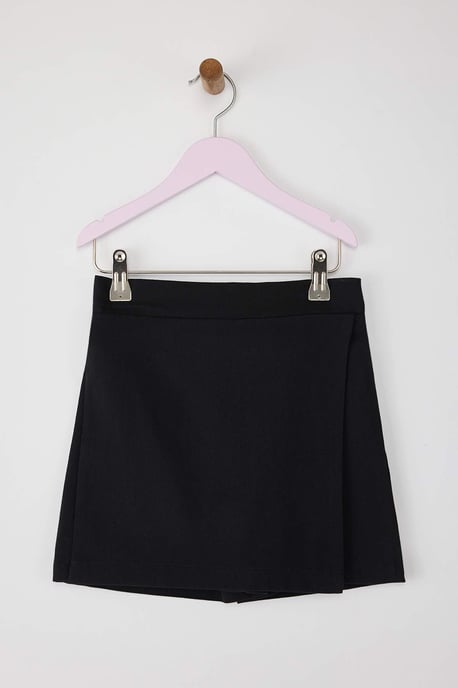 TRENDYOLKIDS Meisjes Zwart Effen Kort / Mini Basic A-lijn Rokken - Image 4
