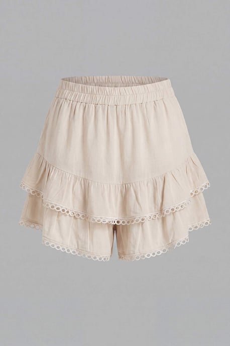 TRENDYOLMİLLA Dames Wit Effen Kort / Mini Skort Rokken - Image 1