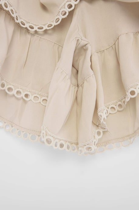 TRENDYOLMİLLA Dames Wit Effen Kort / Mini Skort Rokken - Image 2