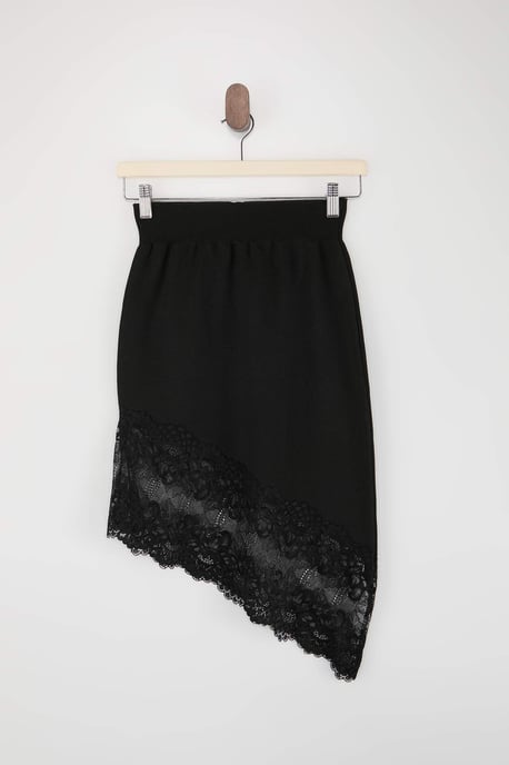 TRENDYOLMİLLA Dames Zwart Effen Kort / Mini Kokerrok- rok Rokken - Image 4