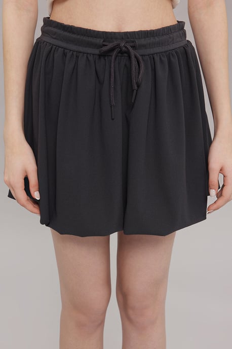 TRENDYOLMİLLA Dames Grijs Effen Kort / Mini Ballon rok Ballon Rokken - Image 2