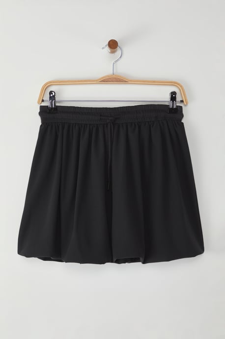 TRENDYOLMİLLA Dames Grijs Effen Kort / Mini Ballon rok Ballon Rokken - Image 4