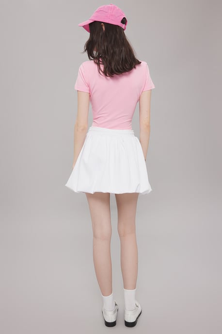 TRENDYOLMİLLA Dames Wit Effen Kort / Mini Ballon rok Ballon Rokken - Image 3