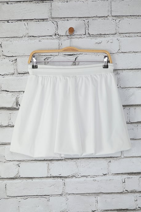 TRENDYOLMİLLA Dames Wit Effen Kort / Mini Ballon rok Ballon Rokken - Image 5