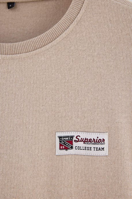 TRENDYOL MAN Heren Grijs Slogan Lang Oversized Sweatshirts - Image 4