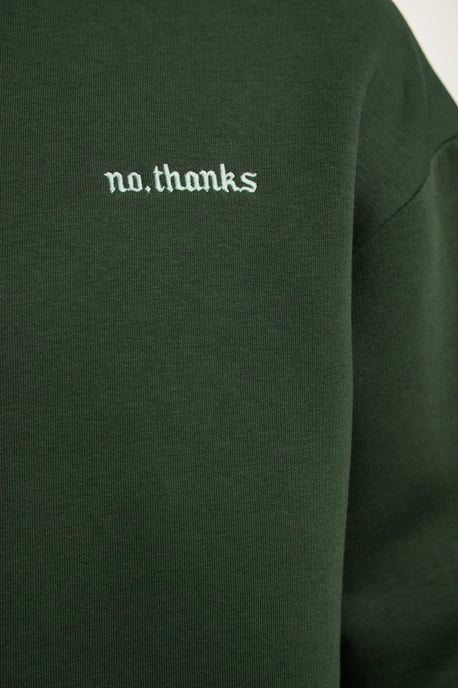 TRENDYOL MAN Heren Kaki Colorblock Lang Oversized Sweatshirts - Image 4