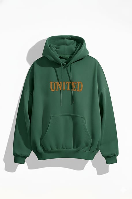 TRENDYOL MAN Unisex Groen Slogan Lang Oversized Grote maten Sweatshirts - Image 3