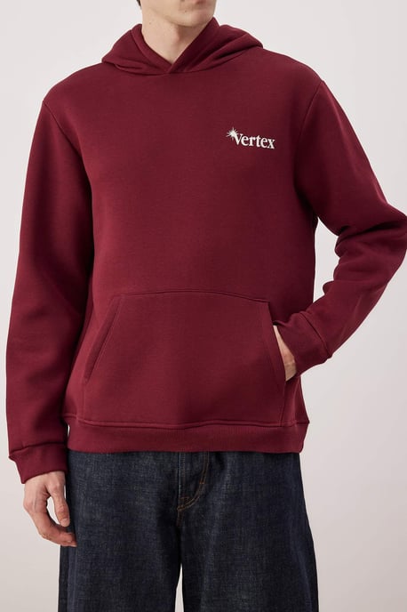 TRENDYOL MAN Heren Bordeaux Galaxy Lang Regular fit Sweatshirts - Image 2