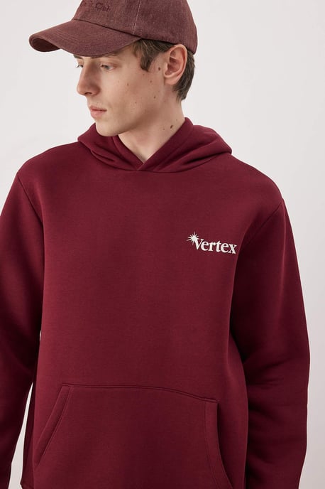 TRENDYOL MAN Heren Bordeaux Galaxy Lang Regular fit Sweatshirts - Image 5