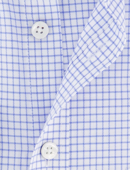 Fynch Hatton Supersoft Oxford overhemd wit geruit button-down - Image 4
