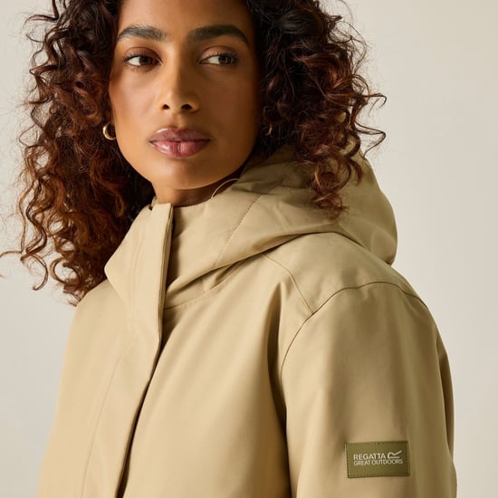 Regatta Ramona waterdichte jas voor dames (Barleycorn) - Image 5