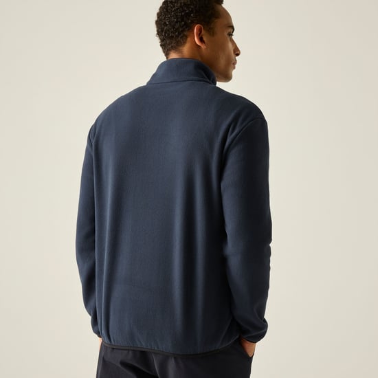 Regatta Heren Frankie Half Zip Fleece Top (Marine, Zwart) - Image 6