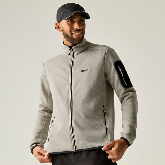 Regatta Heren Newhill Marl Full Zip Fleecejack (Maanstraal) - Image 6