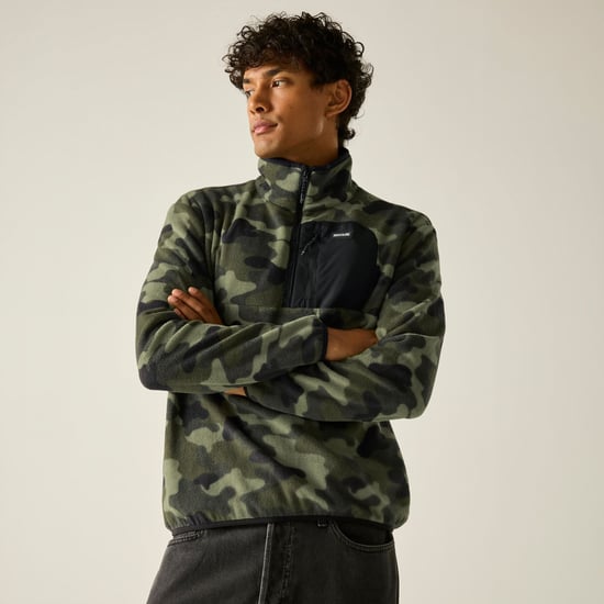 Regatta Heren Frankie Half Zip Fleece Top (Olijfnacht) - Image 4