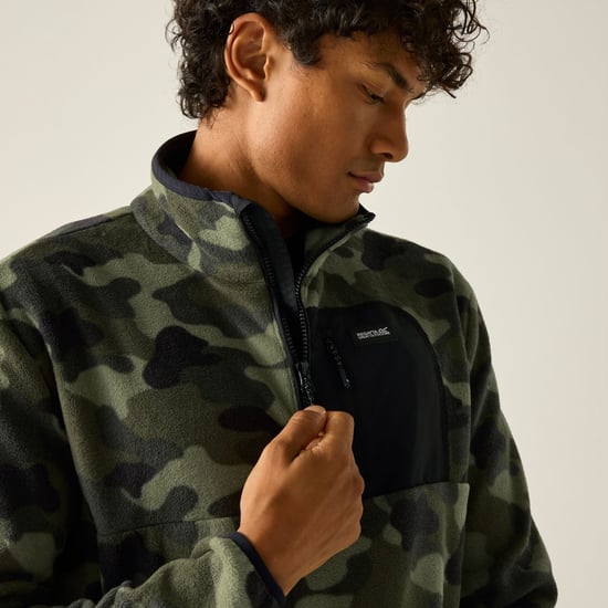 Regatta Heren Frankie Half Zip Fleece Top (Olijfnacht) - Image 6