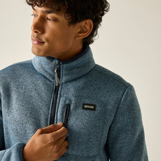 Regatta Heren Barlee Marl Full Zip Fleecejack (Grijs luchtspiegeling) - Image 5