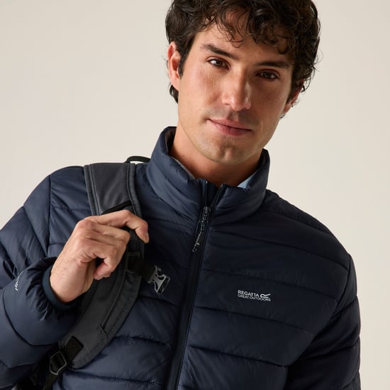 Regatta Heren Marizion gewatteerde jas (Navy/Dusky blauw) - Image 6