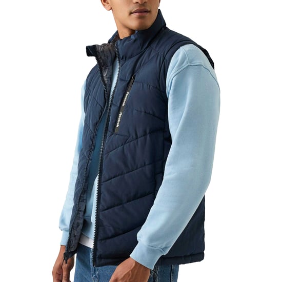 Reebok Heren Omkeerbaar Gilet (Batik Blauw) - Image 1