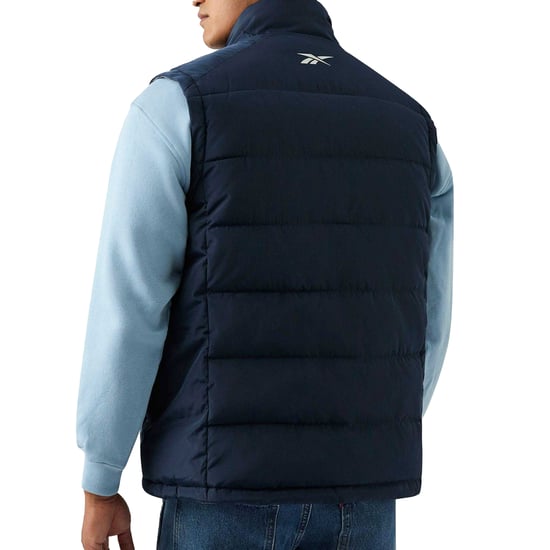 Reebok Heren Omkeerbaar Gilet (Batik Blauw) - Image 2