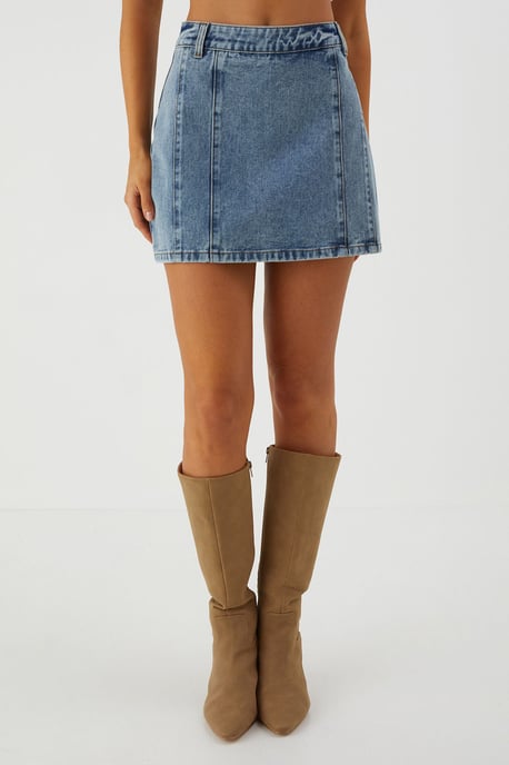 MissPap Denim minirok met hoge taille - Image 2
